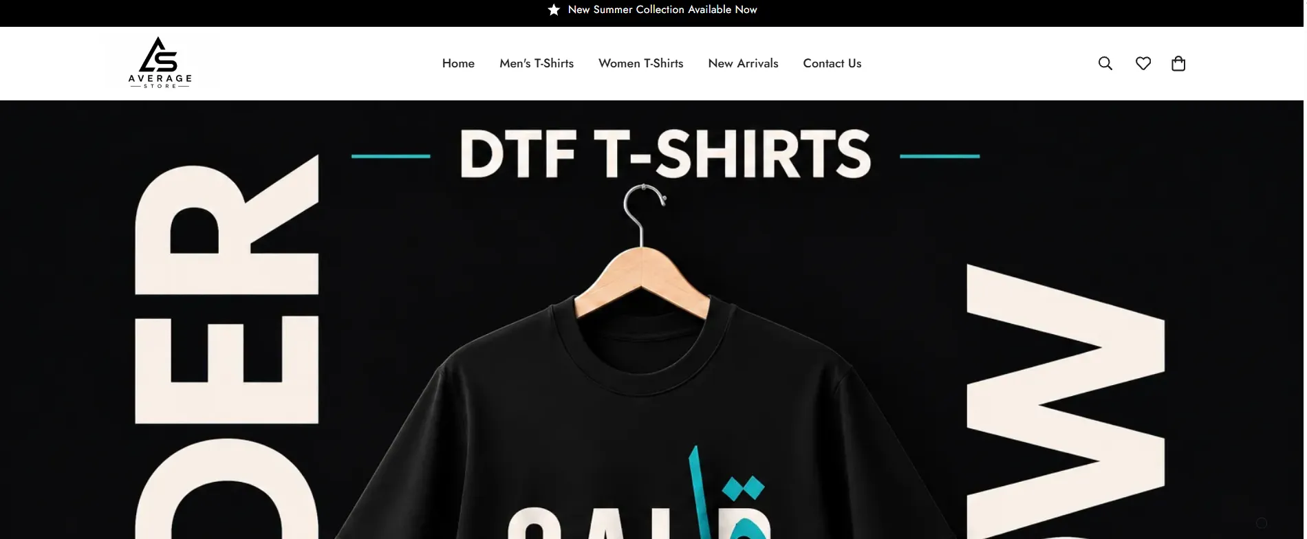 Average Store Shopify Website